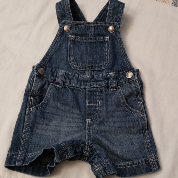 Old Navy Denim Short Overalls - Picture 1 of 8